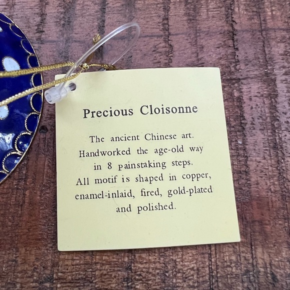 Precious Cloisonne Christmas Bell Ornament with Snowman - Picture 4 of 8